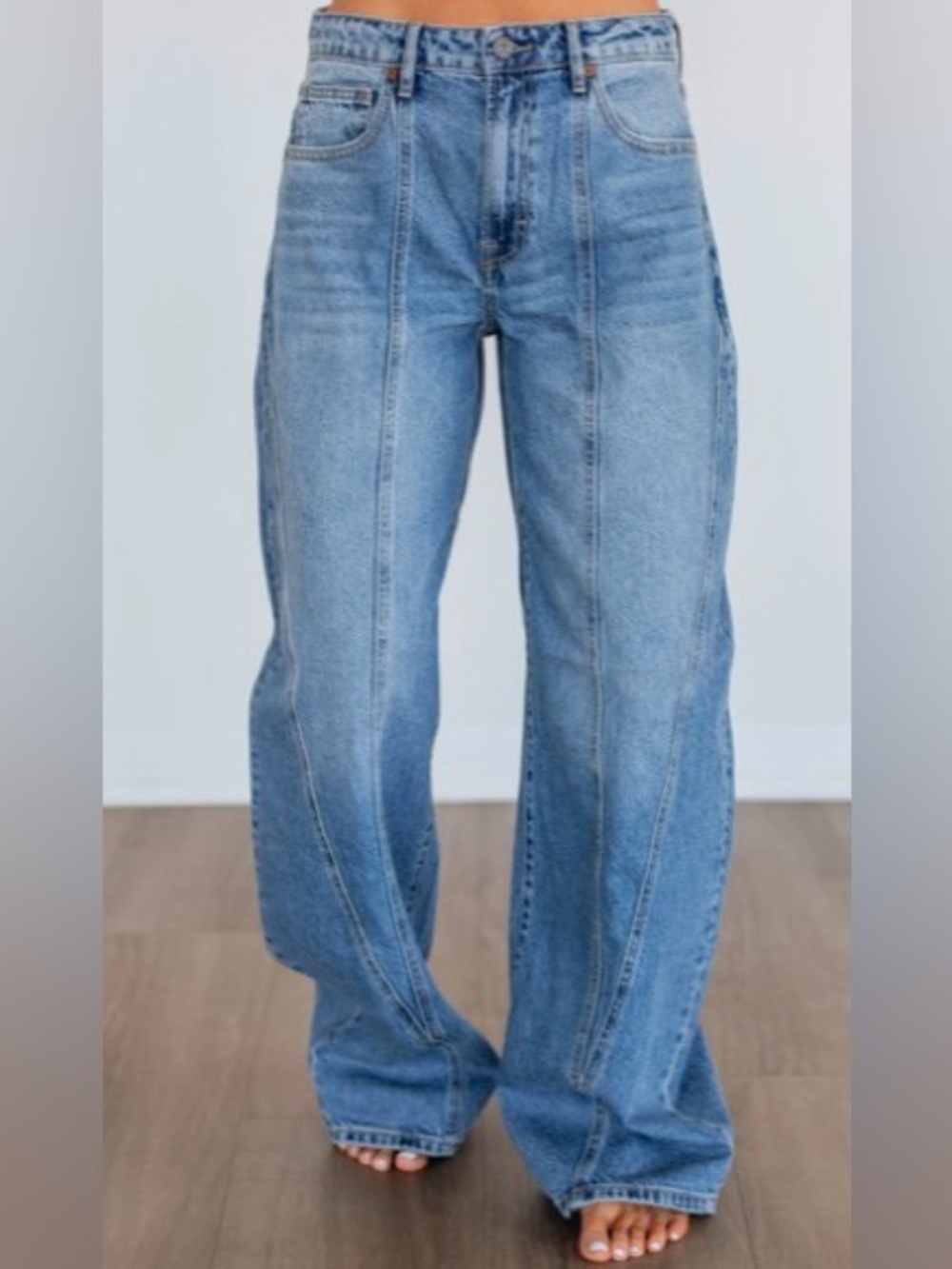Sammie Hidden Classic Light Blue High-Waist Straight Jeans - Women